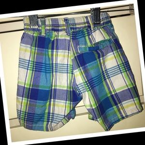 •Nautica baby boy 6-12m plaid shorts🪼EUC🪼